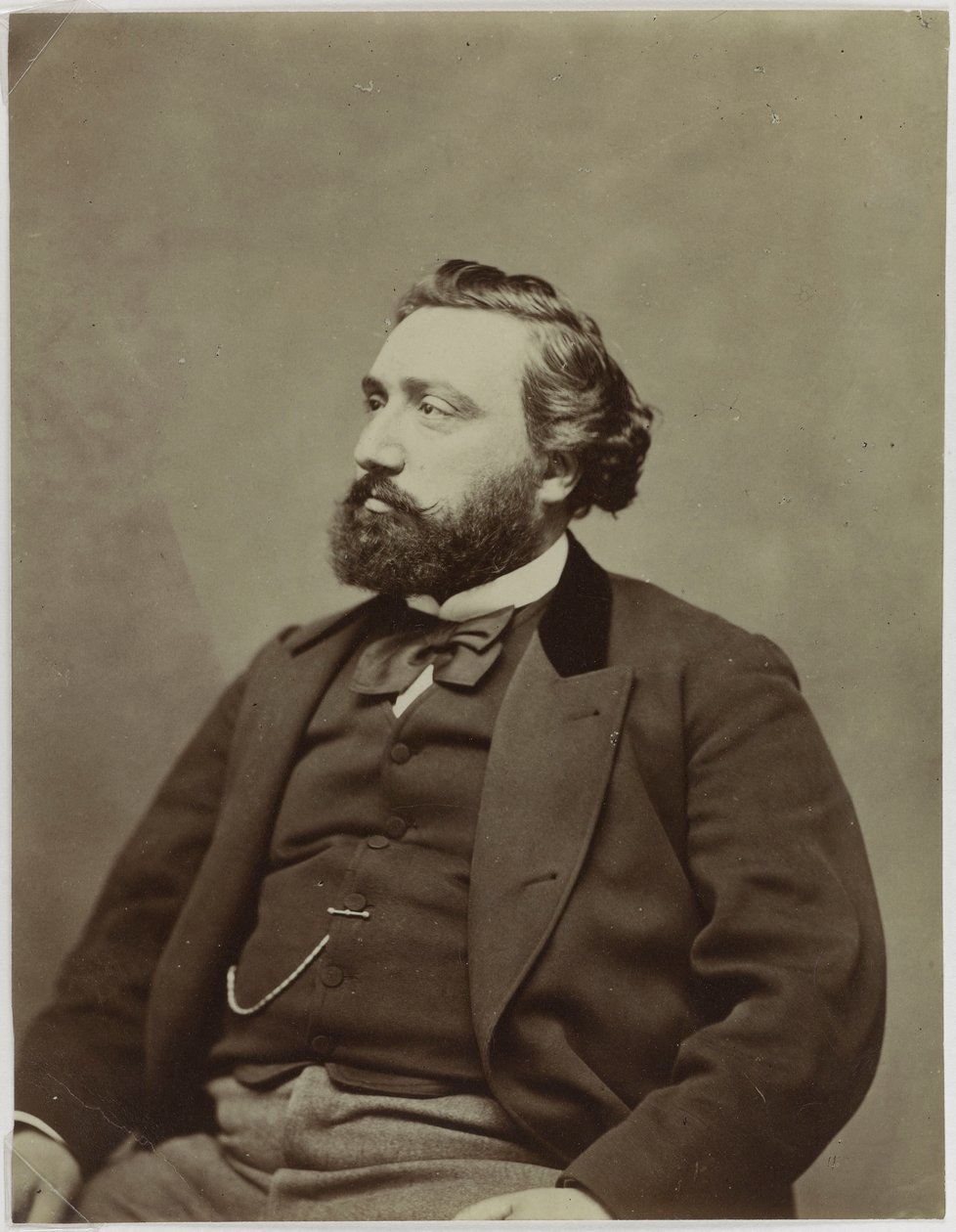 Portrét předsedy vlády Francie Léon Gambetta 1838-1882. od Etienne Carjat