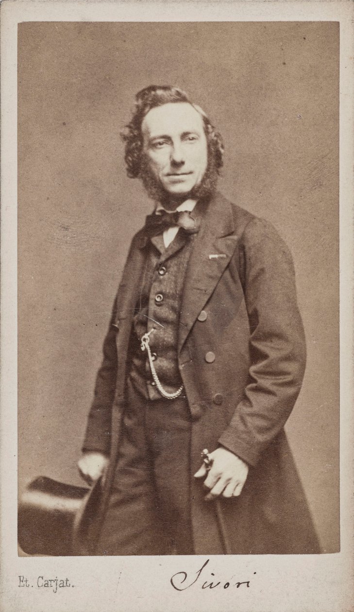 Portrét houslisty a skladatele Camilla Sivoriho 1815-1894 . od Etienne Carjat