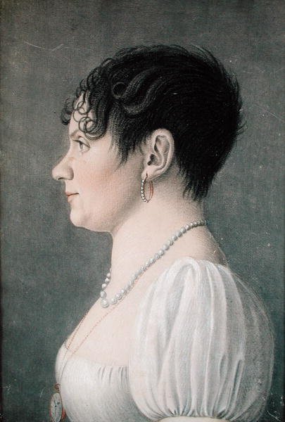 Portrét mladé dívky, cca 1810 (pastel na papíře) od Etienne Esperance Bouchardy