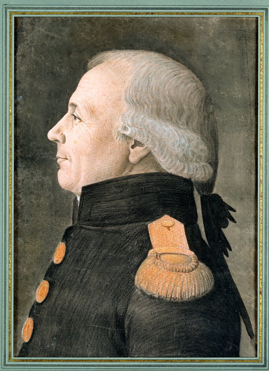 Portrét důstojníka (pastel na papíře) od Etienne Esperance Bouchardy
