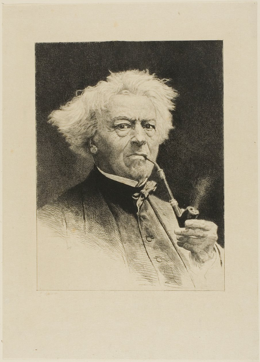 Corotův portrét od Etienne Gabriel Bocourt