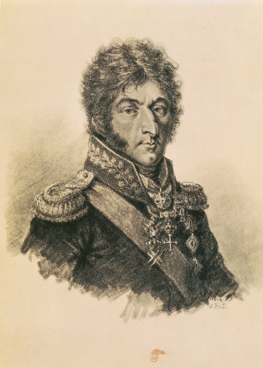 kníže Petr Ivanovič Bagration (1765-1812) od Etienne Gustave Aubin