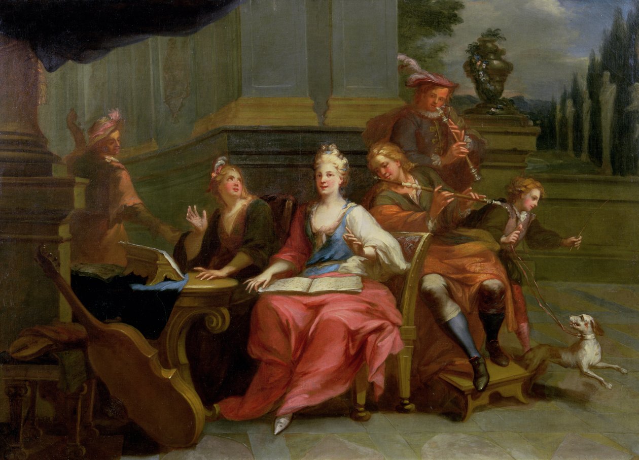 The Rehearsal (pár 101966) od Étienne Jeaurat