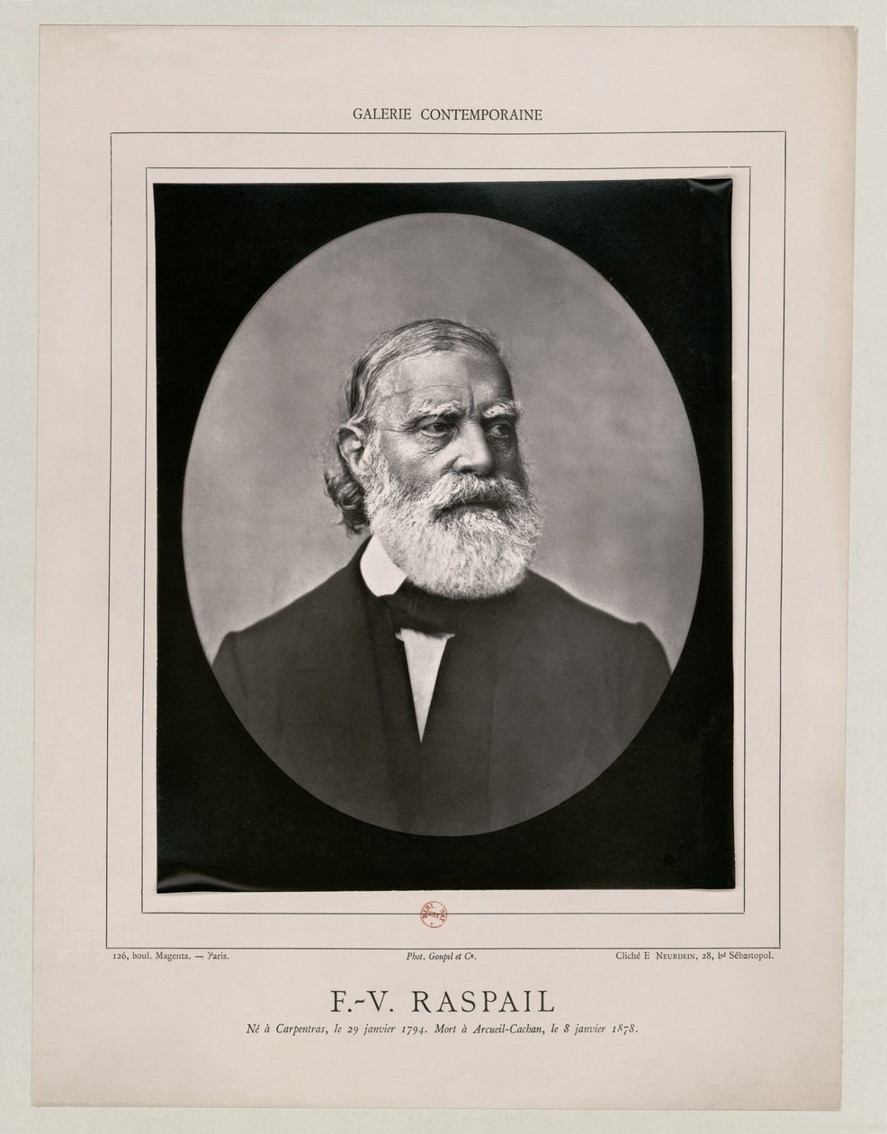 François Vincent Raspail Neurdein BNF Gallica od Etienne Neurdein