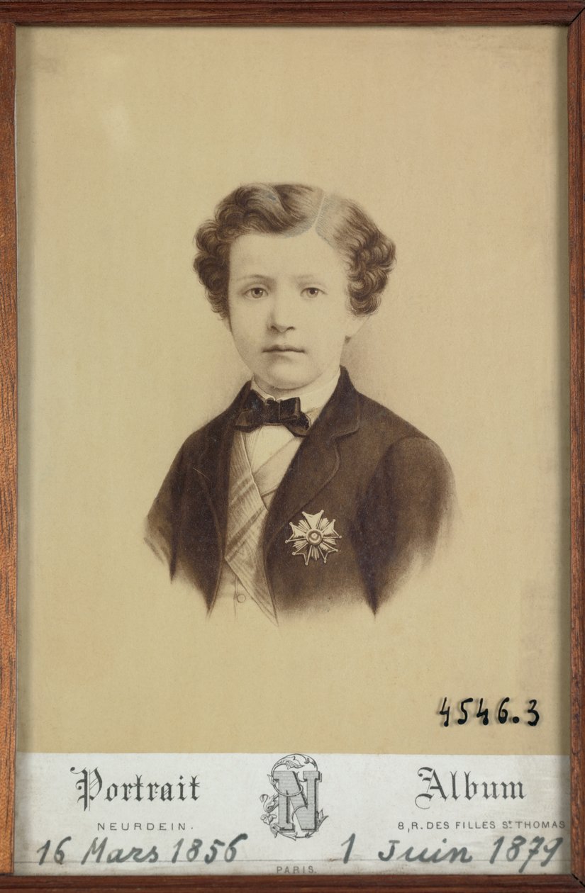 Portrét císařského prince od Etienne & Neurdein Louis Antonin (1846-p. 1915) Neurdein