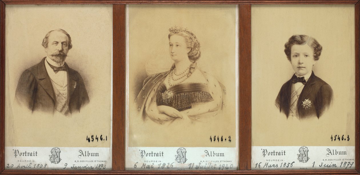 Portrét rodiny Imperiale od Etienne & Neurdein Louis Antonin (1846 p. 1915) Neurdein