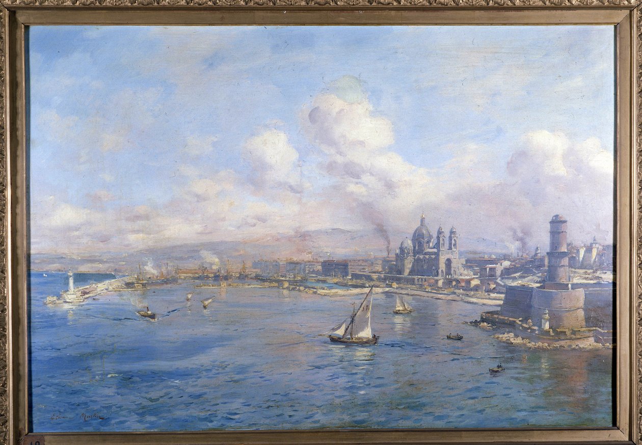 Povodí Joliette a nové přístavy v Marseille Malba Etienna Martina (1856-1945). Marseillská akademie od Etienne Philippe Martin