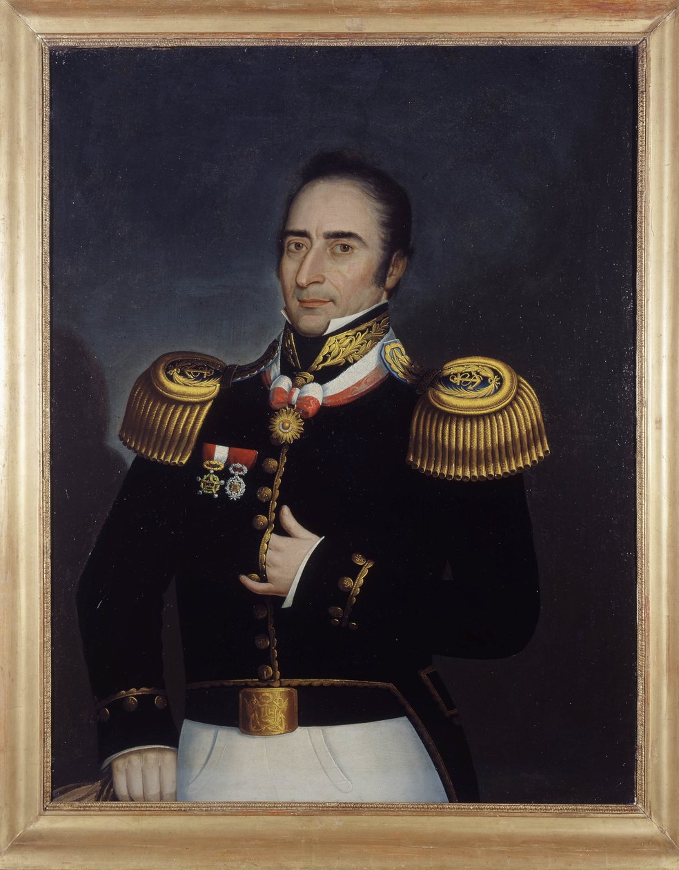 Portrét Andre Hipolita (Hyppolite) Boucharda, který se zúčastnil revoluce v Bouenos-Ayres dne 25. května 1810, od Etienna Prospera Berne-Bellecoura (nebo Bernet-Bellecoura: 1838 - 1910) od Etienne Prosper Berne Bellecour