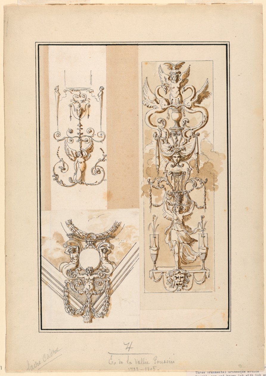 Design pro okrasné motivy Arabesque od Etienne de Lavallee Poussin