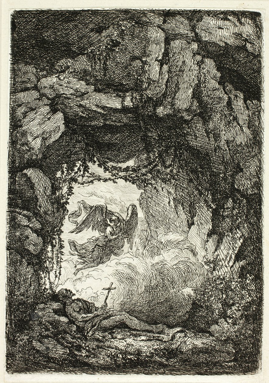 Smrt svatého Jeronýma od Etienne de Lavallee Poussin