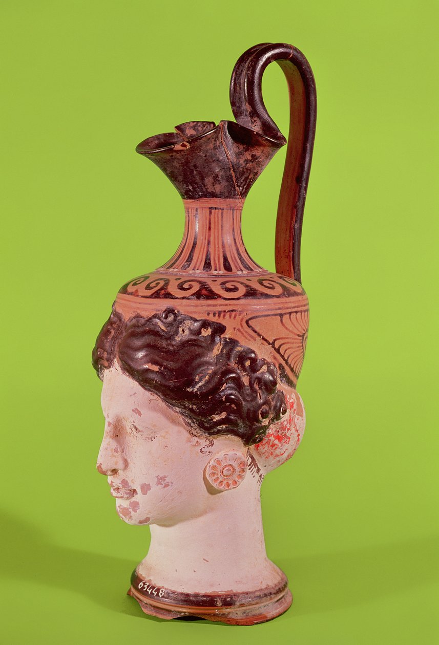Rhyton v podobě ženské hlavy, 3.-2. století př. n. l. (keramika) od Etruscan
