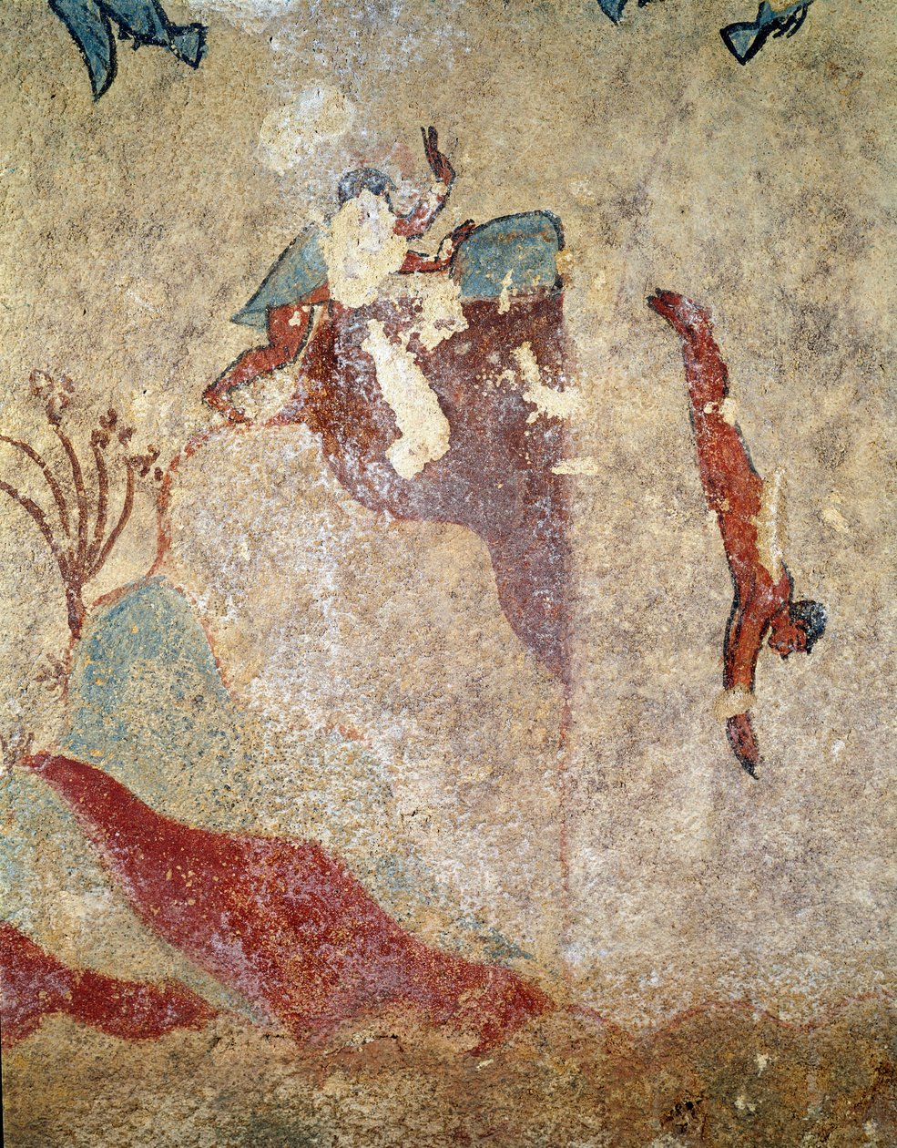 Potápěč. (Detail fresky, 520-510 př.nl) od Etruscan