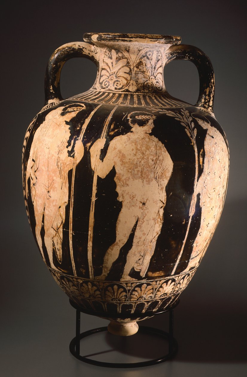 Amfora s hrotem od malíře z Perugie. Červenofigurová keramika z Perugie (Umbrie). Etruská civilizace, 4. století před naším letopočtem. od Etruscan