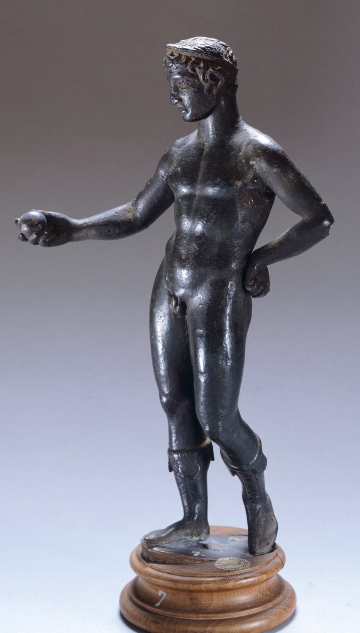 Bronzová postava přinášející oběť. Etruská civilizace, 4. století před naším letopočtem. od Etruscan