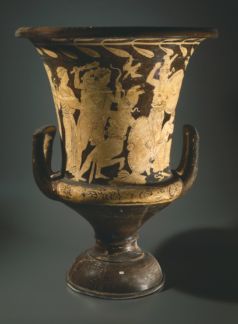 Calyx-krater (velká váza). Červenofigurová keramika z Perugie (Umbrie). Etruská civilizace, 4. století před naším letopočtem. od Etruscan