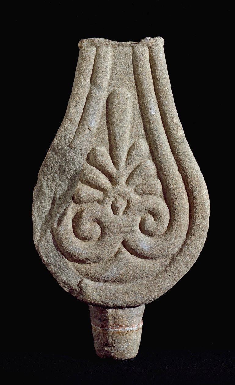Etruská civilizace: Stéla Fiesole in gres ze Sesto Fiorentino Itálie. 550-500 před naším letopočtem. Florencie, Museo Archeologico od Etruscan