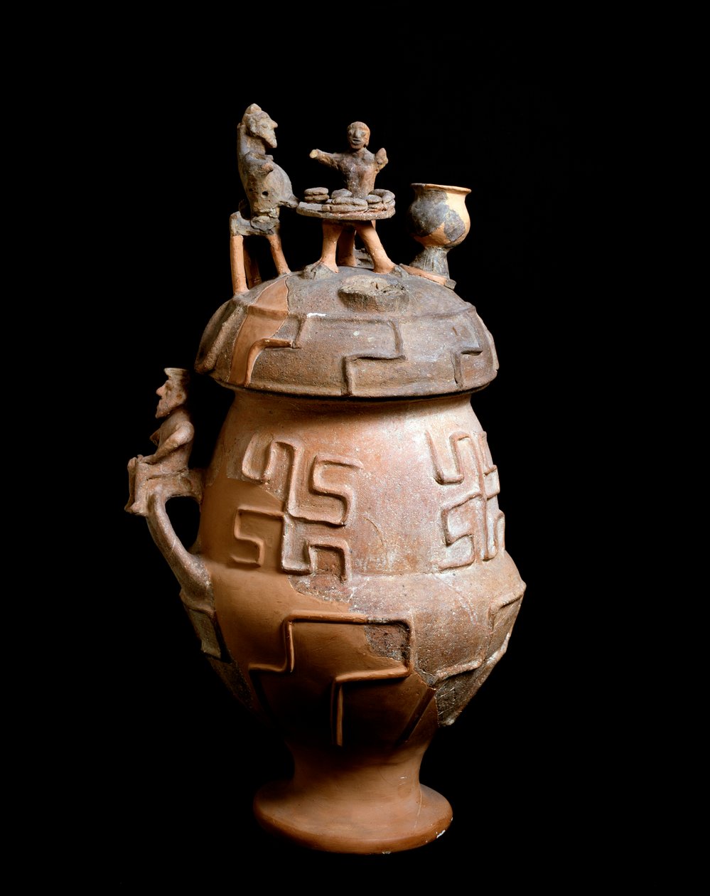 Etruská civilizace, pohřební rituál: pohřební váza z Montescudaia, Itálie 650 př.n.l. od Etruscan