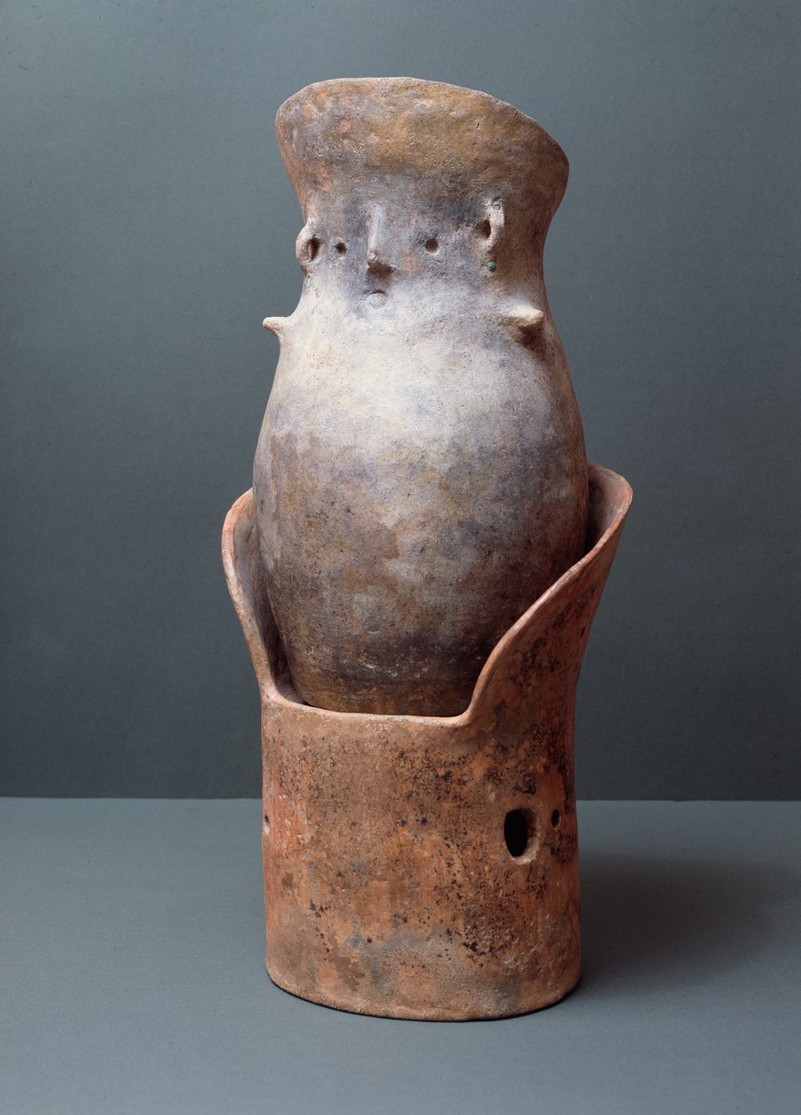 Etruská civilizace, pohřební rituál: tvarovaná baldachýnová kostnice, 8. století př. n. l. Z místa Bisenzio od Etruscan