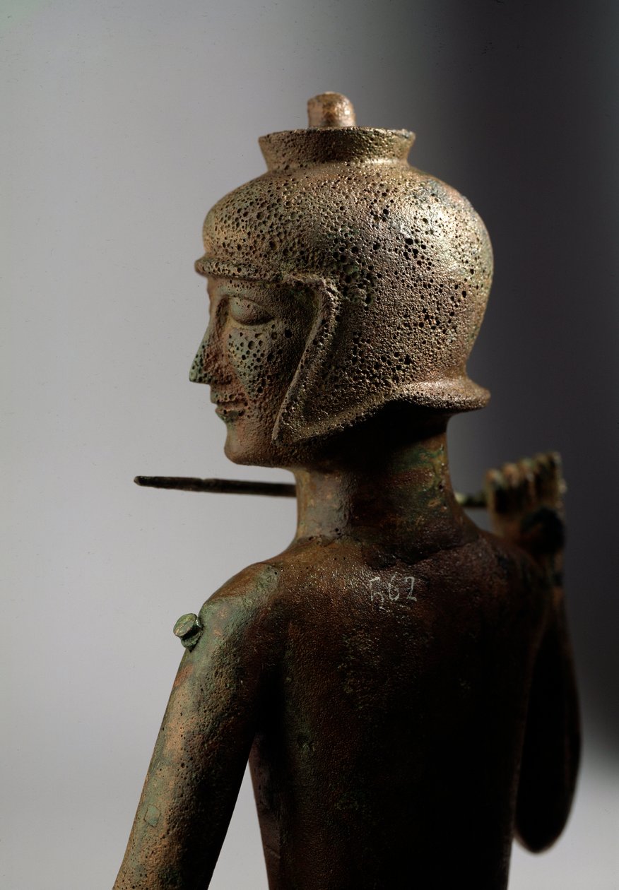 Etruská civilizace: soška válečníka v bronzu od Etruscan