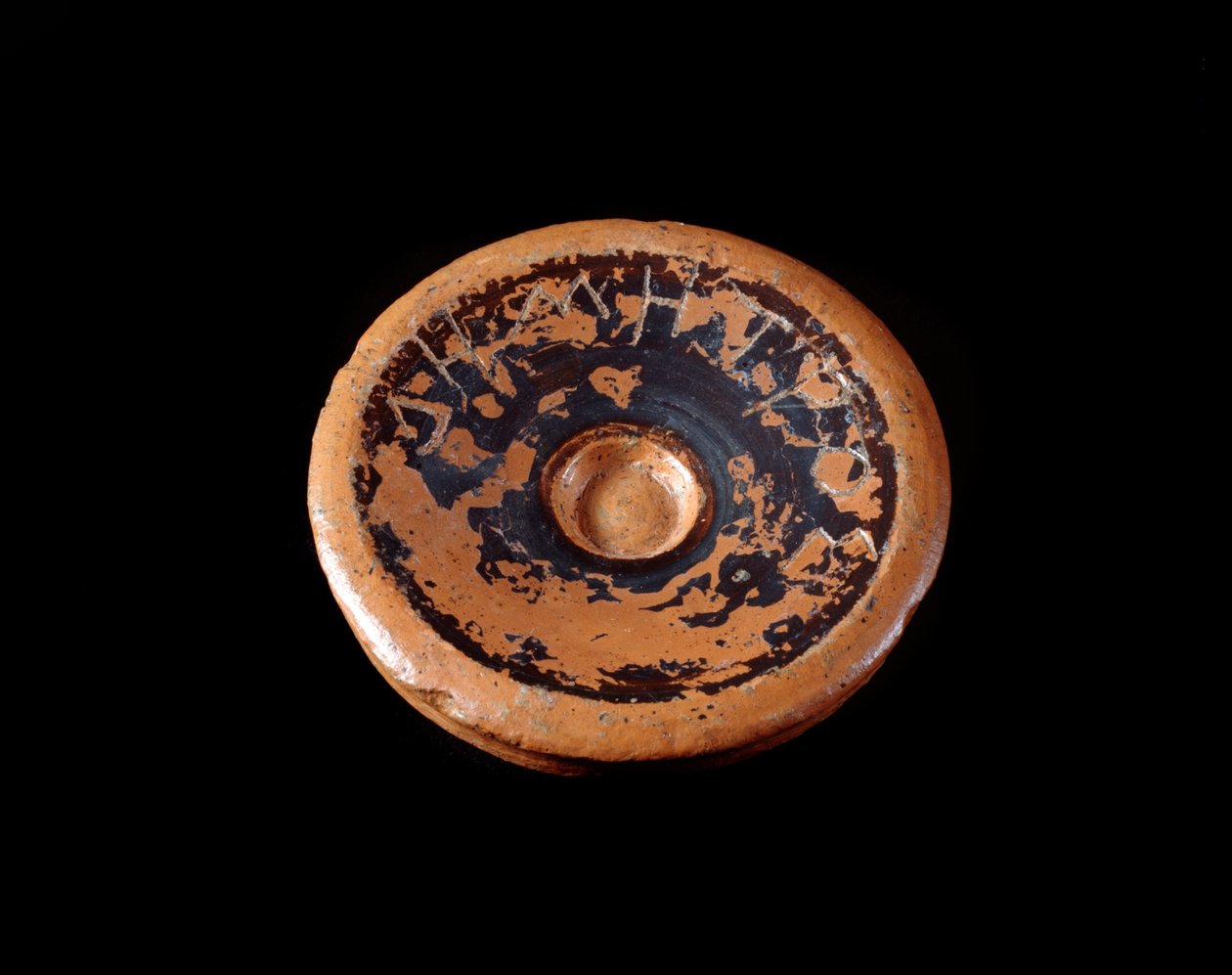 Etruská civilizace: fragment terakotového řezu zasvěcený bohyni Demeter 550-530 př. n. l. – z Gravisca, Itálie od Etruscan