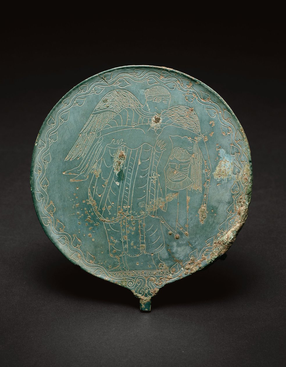 Ruční zrcadlo, 470 př.nl - 450 př.nl (bronz) od Etruscan