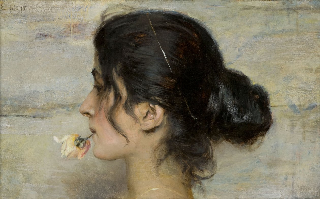 S růží mezi rty, 1895. od Ettore Tito