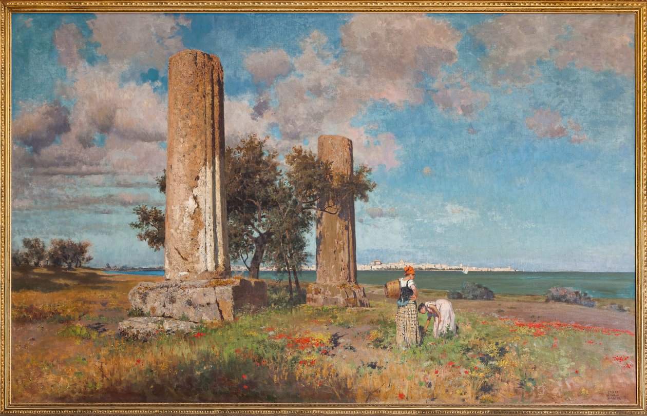Jupiterův chrám v Syrakusách od Ettore de Maria Bergler