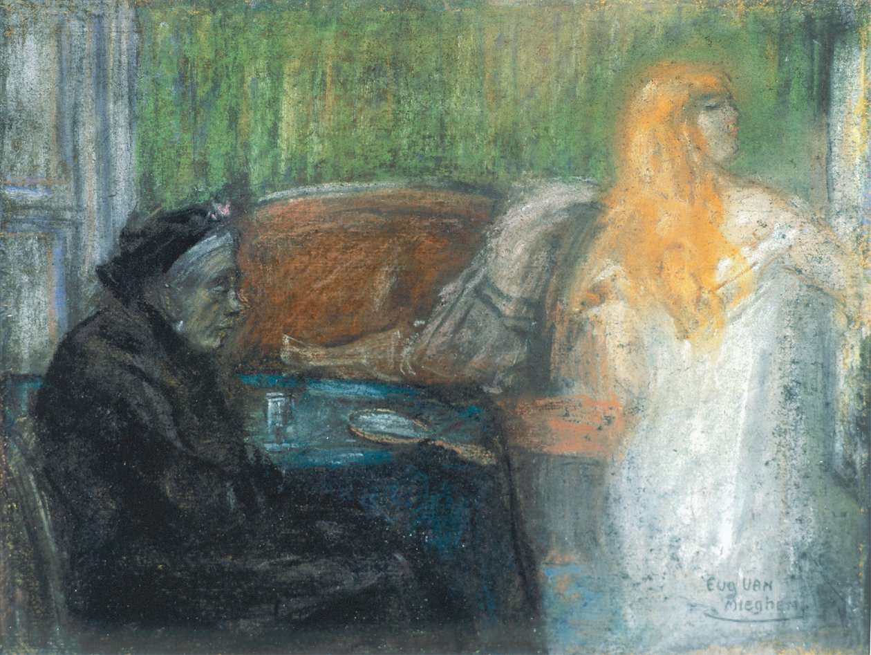 Matka Van Mieghemová snící (Vanitas) od Eugeen van Mieghem