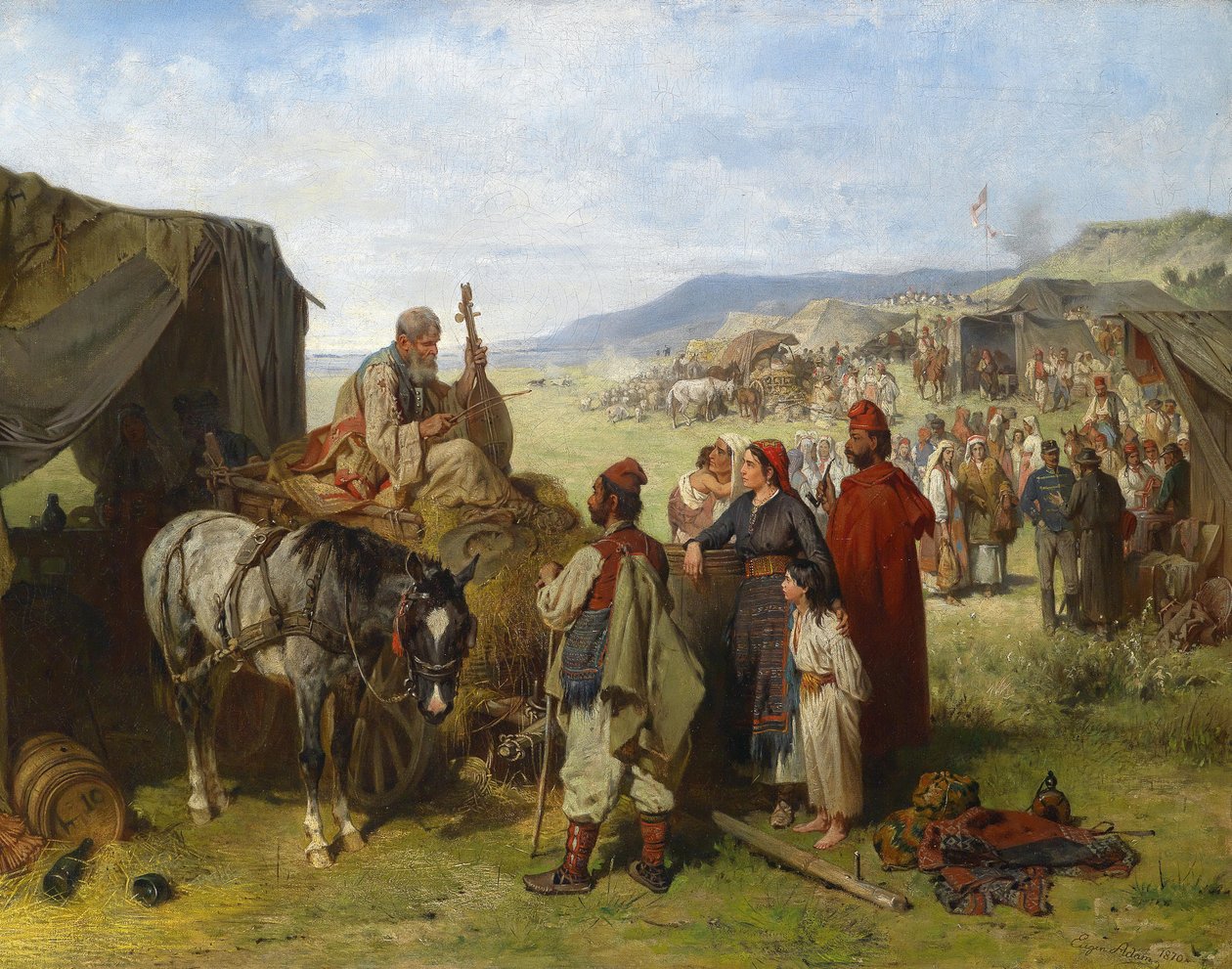 Kemp v Dalmácii od Eugen Adam