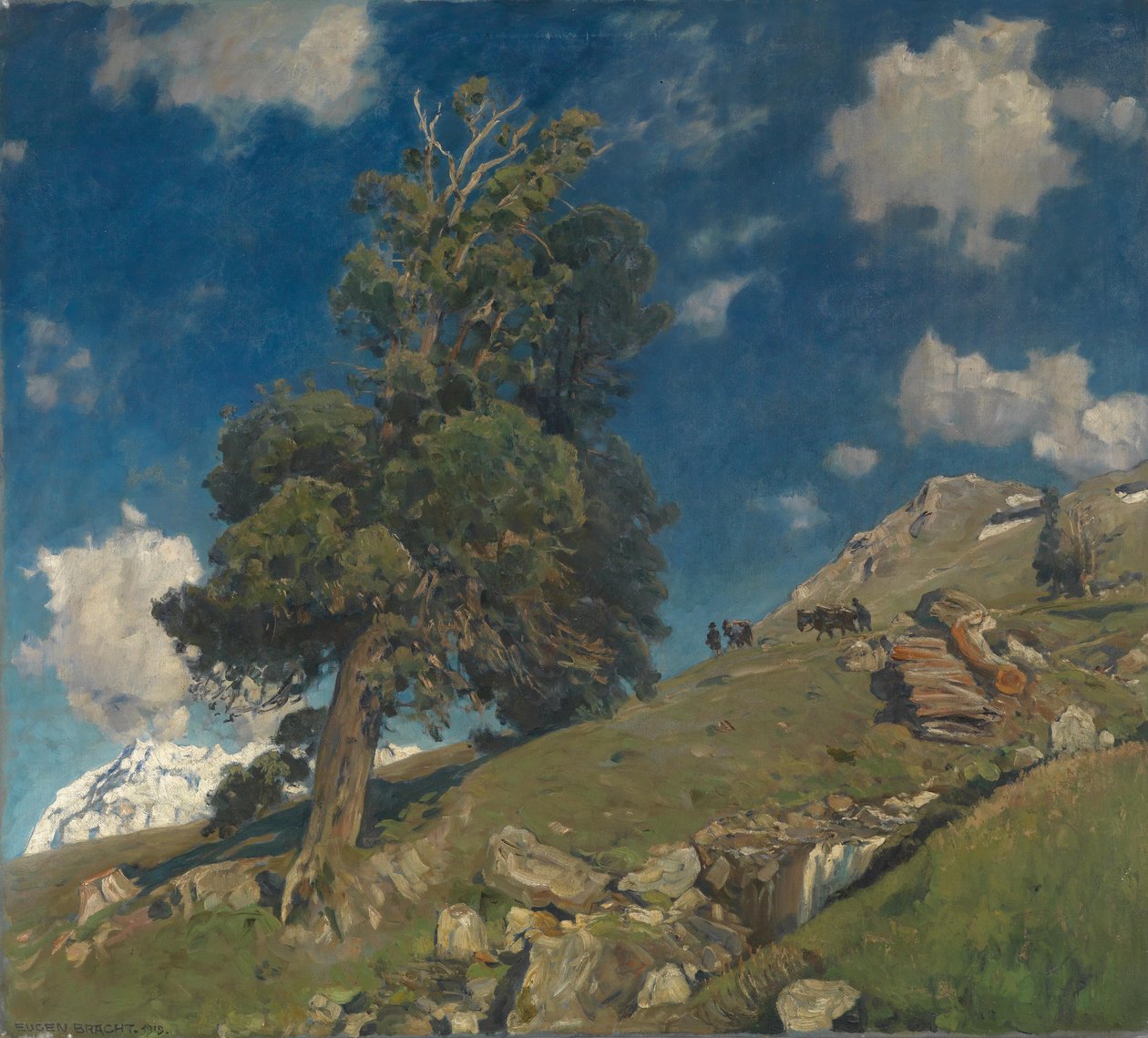 Eugen Felix Prosper přináší Monte Rosa a Arven od Eugen Felix Prosper Bracht