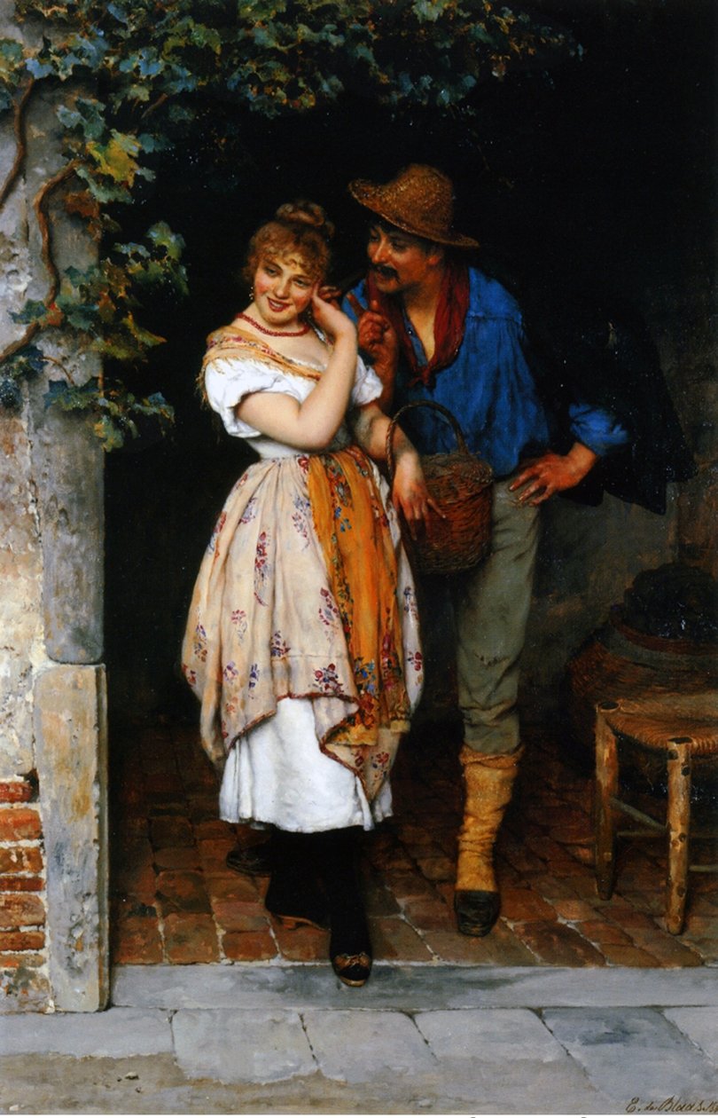 Couple Courting, 1887 od Eugen von Blaas