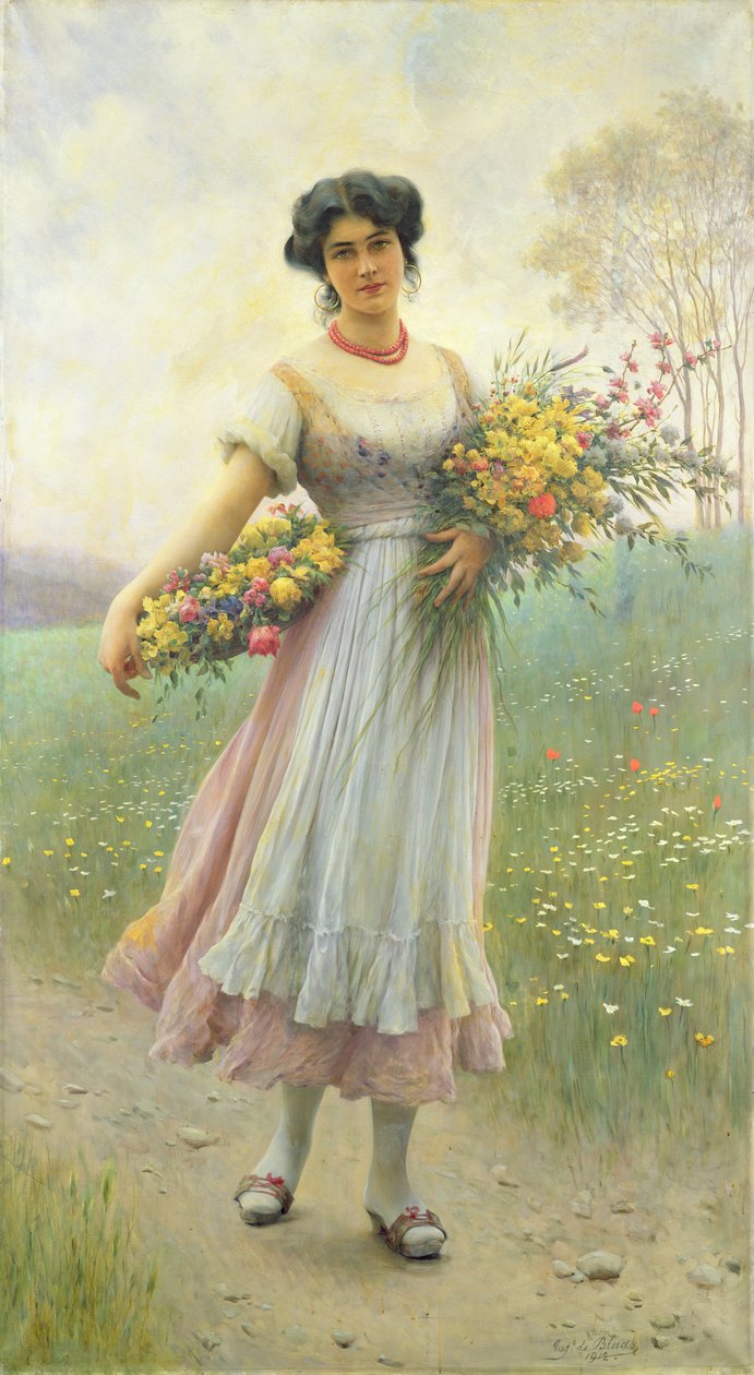 Jarní květiny od Eugen von Blaas