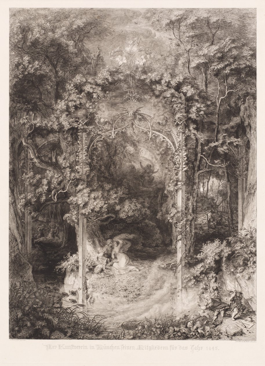 Das Waldfräulein (Paní lesa) od Eugen Napoleon Neureuther