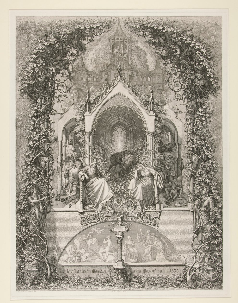 Dornrose. Maehrchen von Grimm. (Šípková Růženka. Pohádka od Grimma) od Eugen Napoleon Neureuther