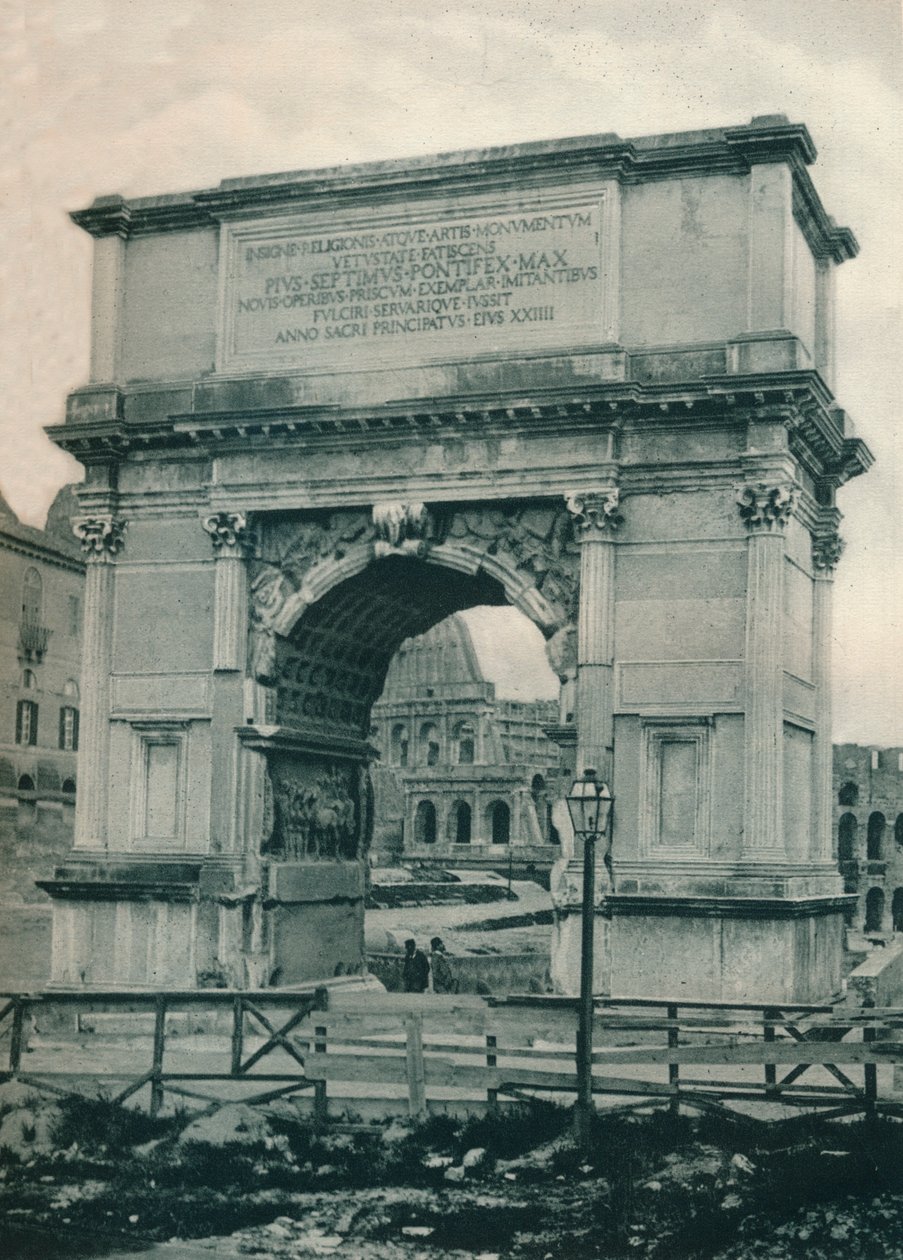 Titův oblouk, Řím, Itálie, 1927 od Eugen Poppel