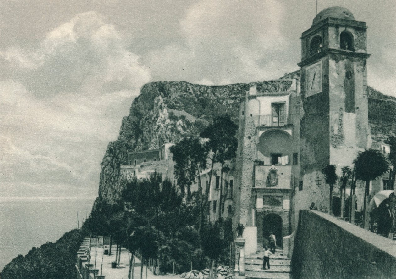 Kostel na pobřeží, Capri, Itálie, 1927 od Eugen Poppel