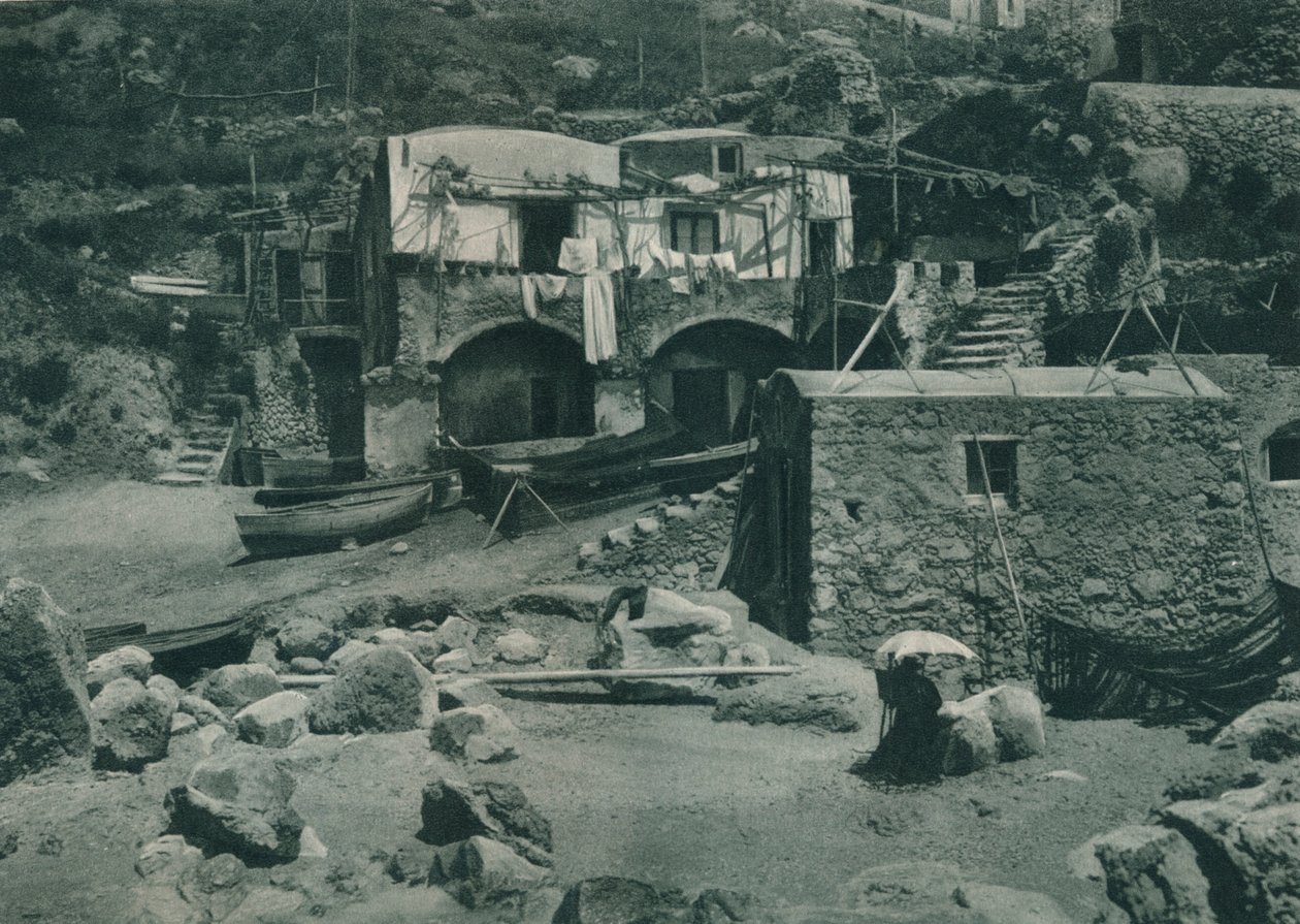 Dům na Marina Grande, Capri, Itálie, 1927 od Eugen Poppel