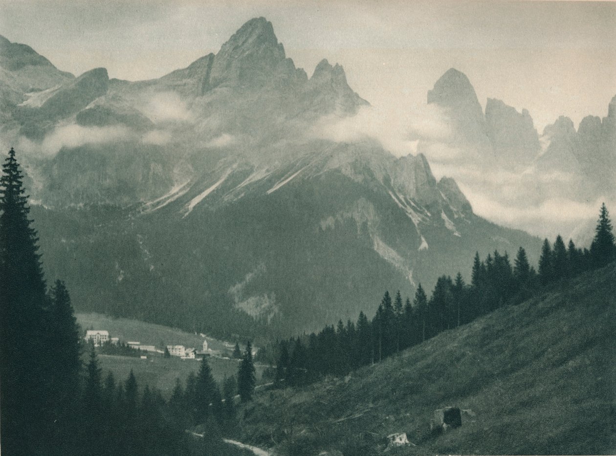 Pala Group, San Martino di Castrozza, Dolomity, Itálie, 1927 od Eugen Poppel