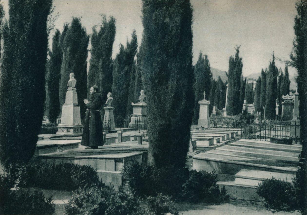 Část hřbitova, Palermo, Sicílie, Itálie, 1927 od Eugen Poppel
