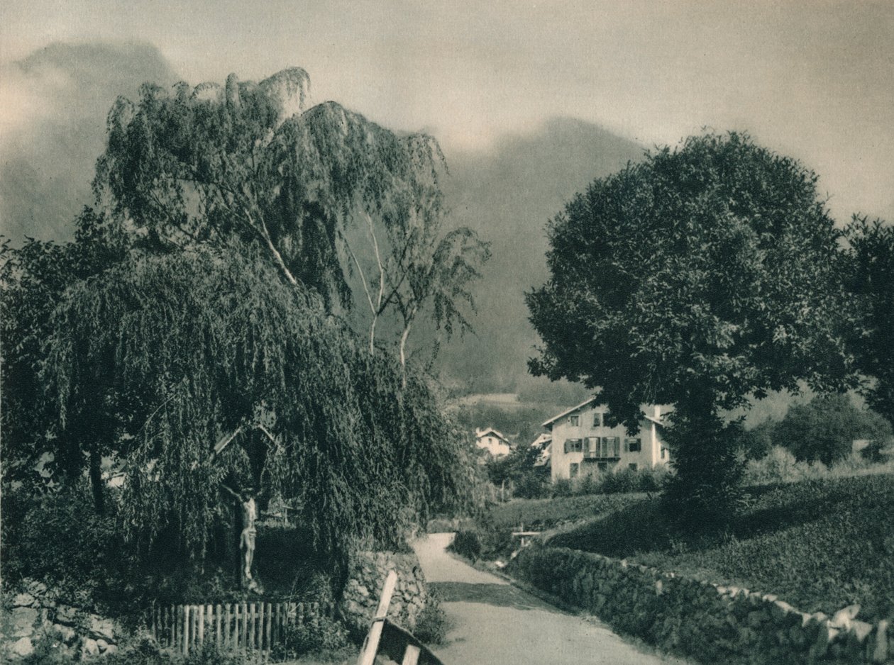 Cesta k zámku Tyrol, Merano, Jižní Tyrolsko, Itálie, 1927 od Eugen Poppel