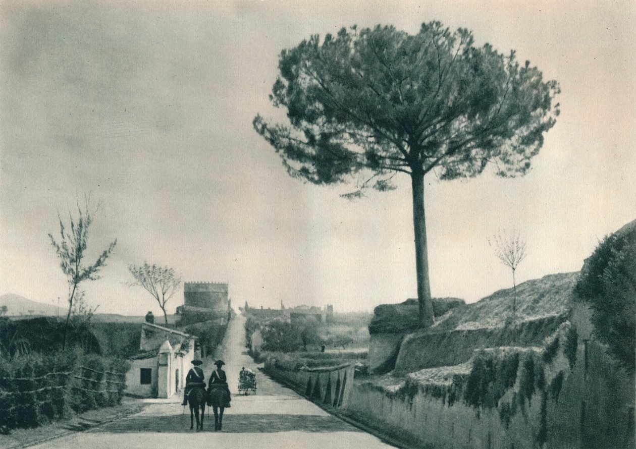 The Via Appia Appian Way, Řím, Itálie, 1927 od Eugen Poppel