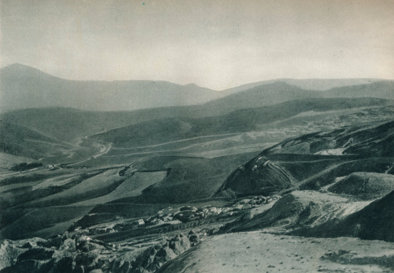 Pohled na sirné doly, Agrigento, Sicílie, Itálie, 1927 od Eugen Poppel