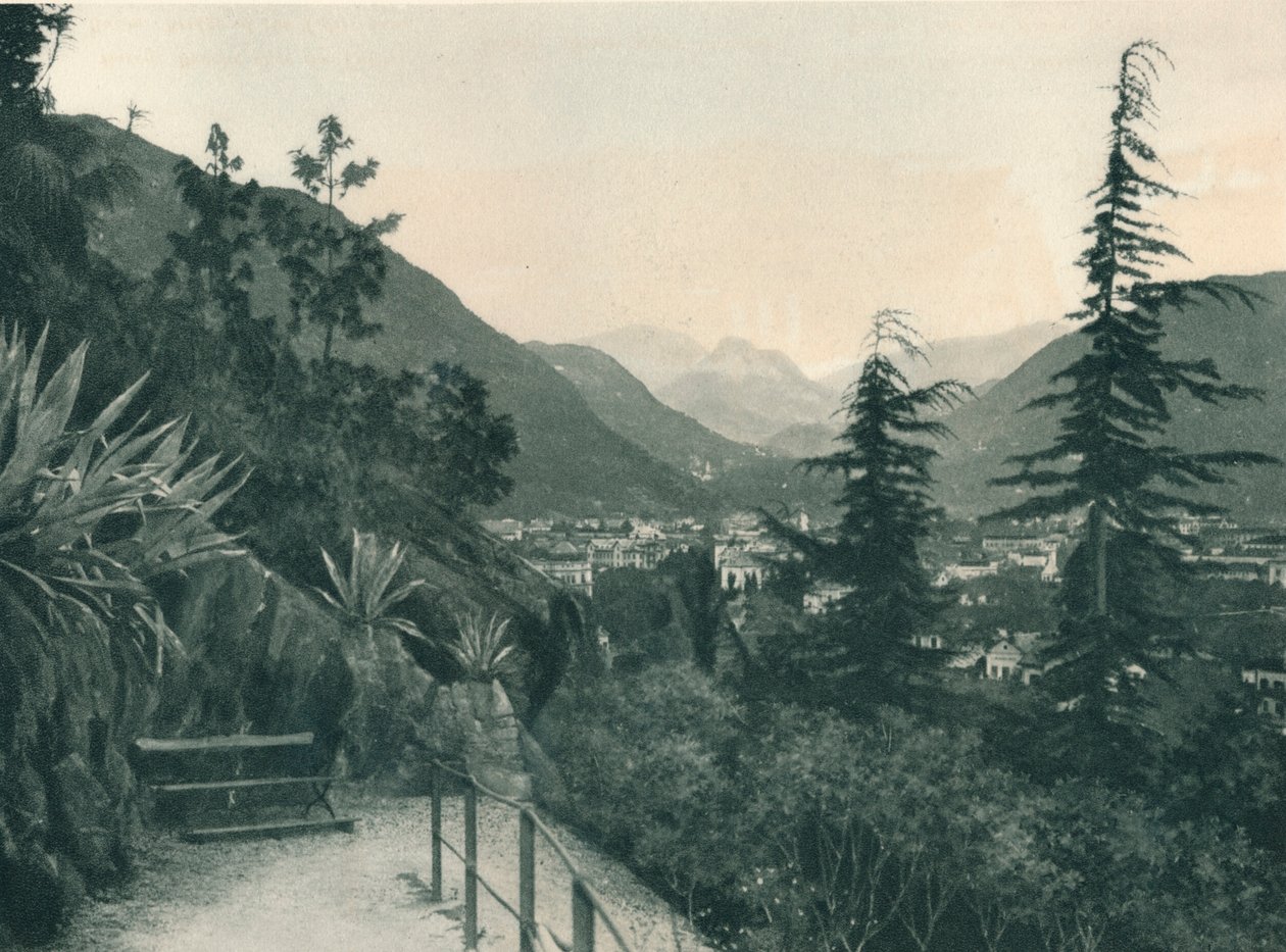 Pohled na město Bolzano, Jižní Tyrolsko, Itálie, 1927 od Eugen Poppel