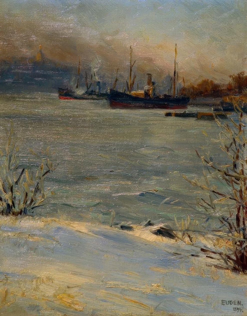 Angbatar v Beckholmen, Stockholm od Eugen Prinz von Schweden