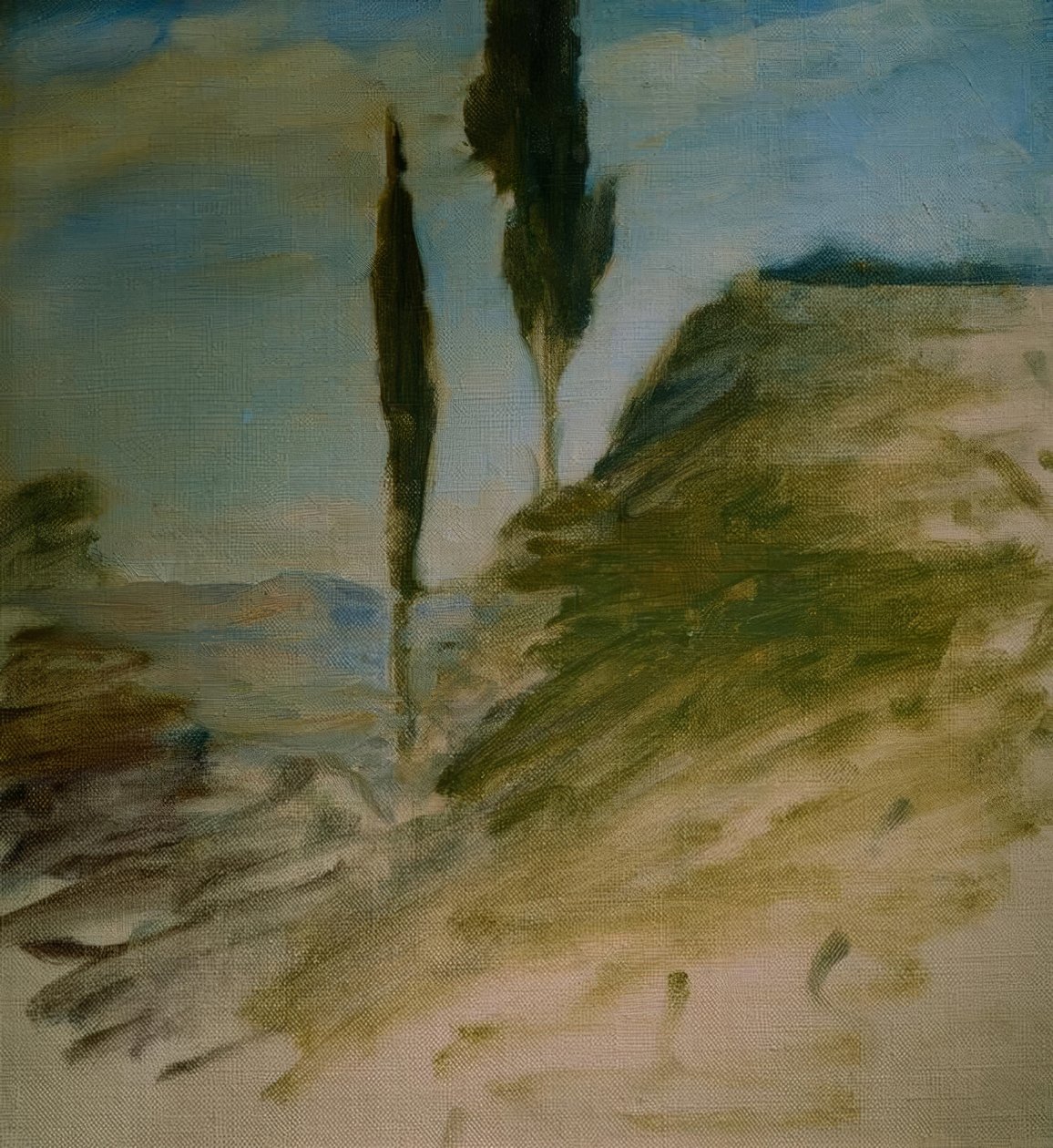 Dva cypřiše, Sketch od Eugen Prinz von Schweden