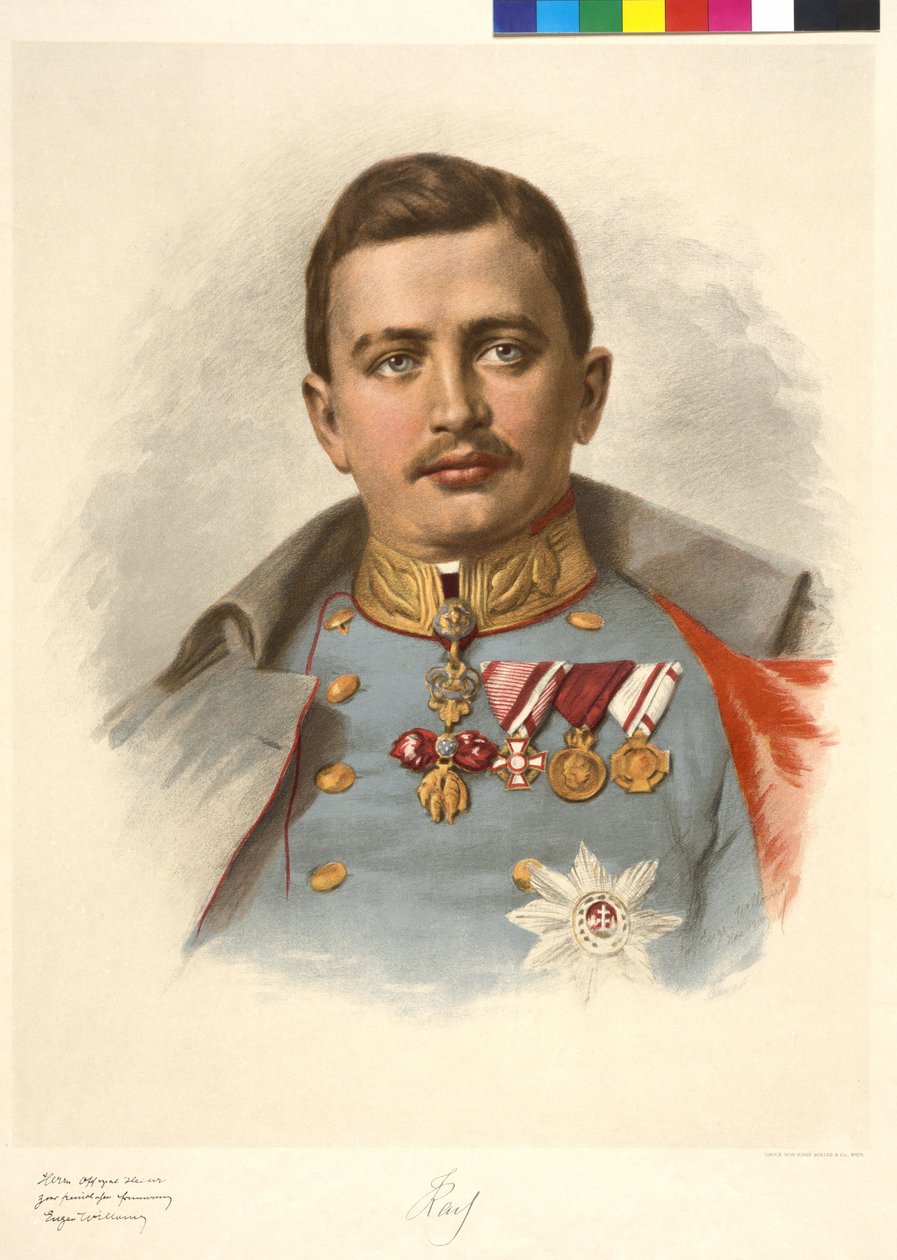 Rakouský císař Karel I. od Eugen Willoner