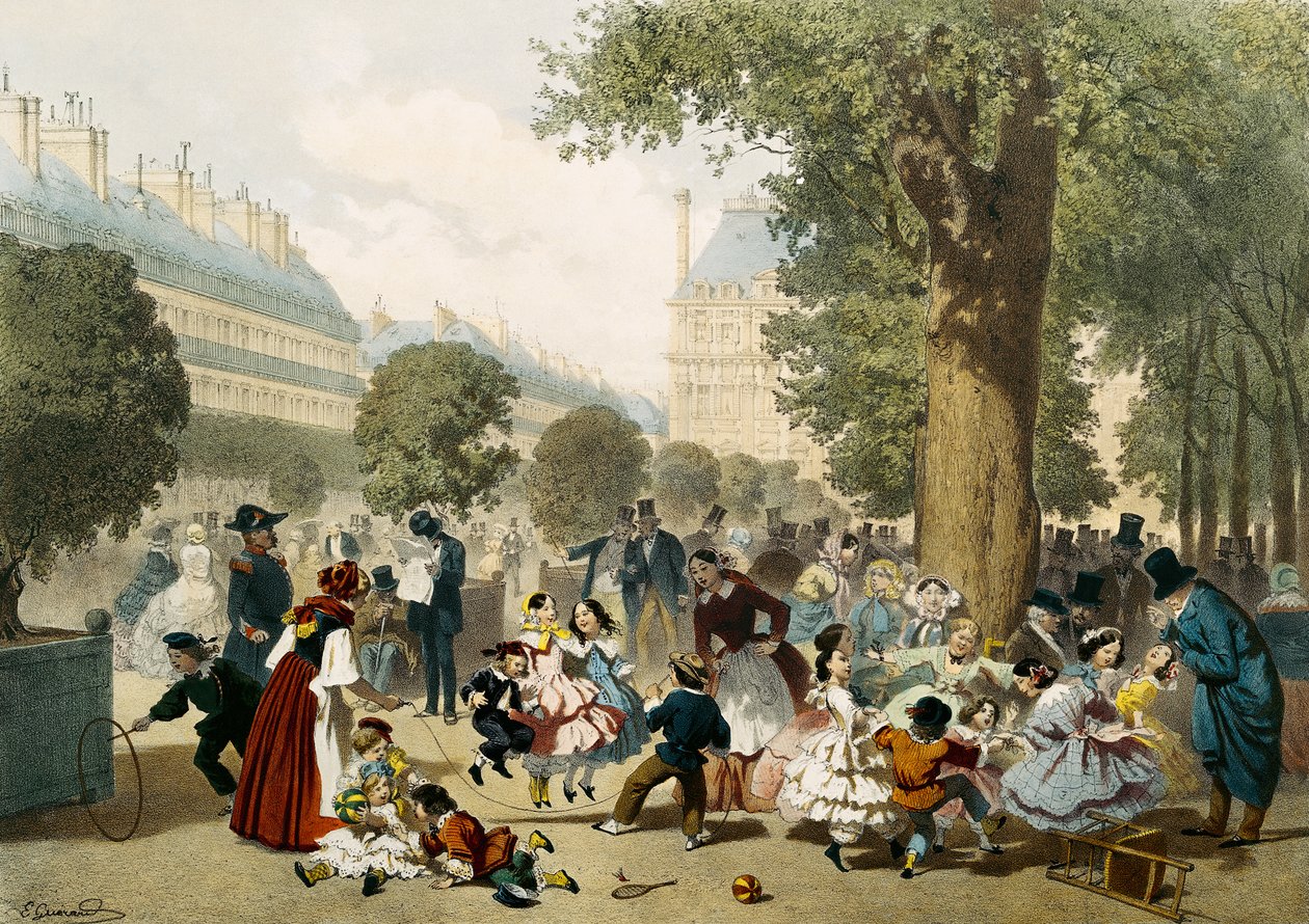 Tuileries, 1856 od Eugene Charles Francois Guerard