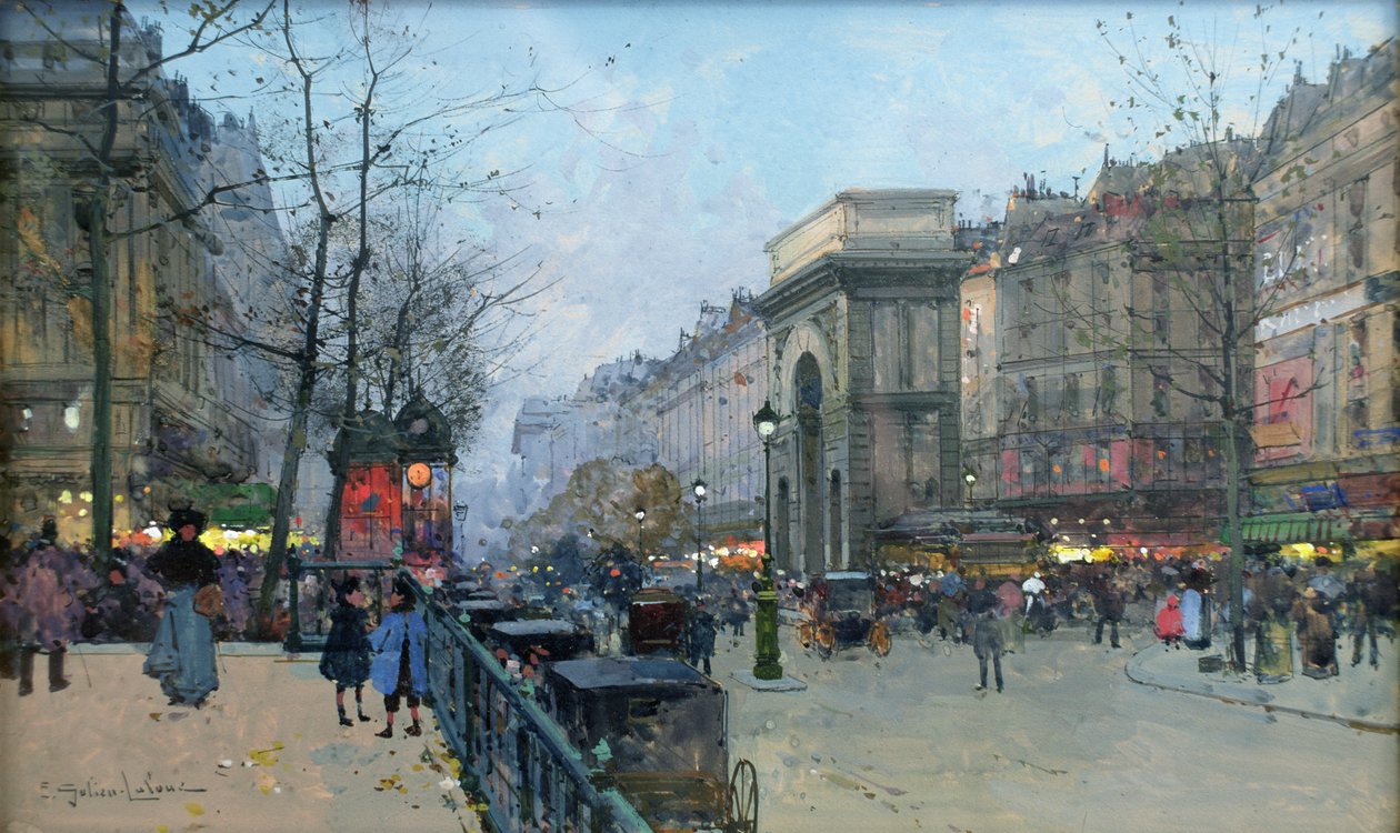 Svatomartinská brána od Eugene Galien Laloue