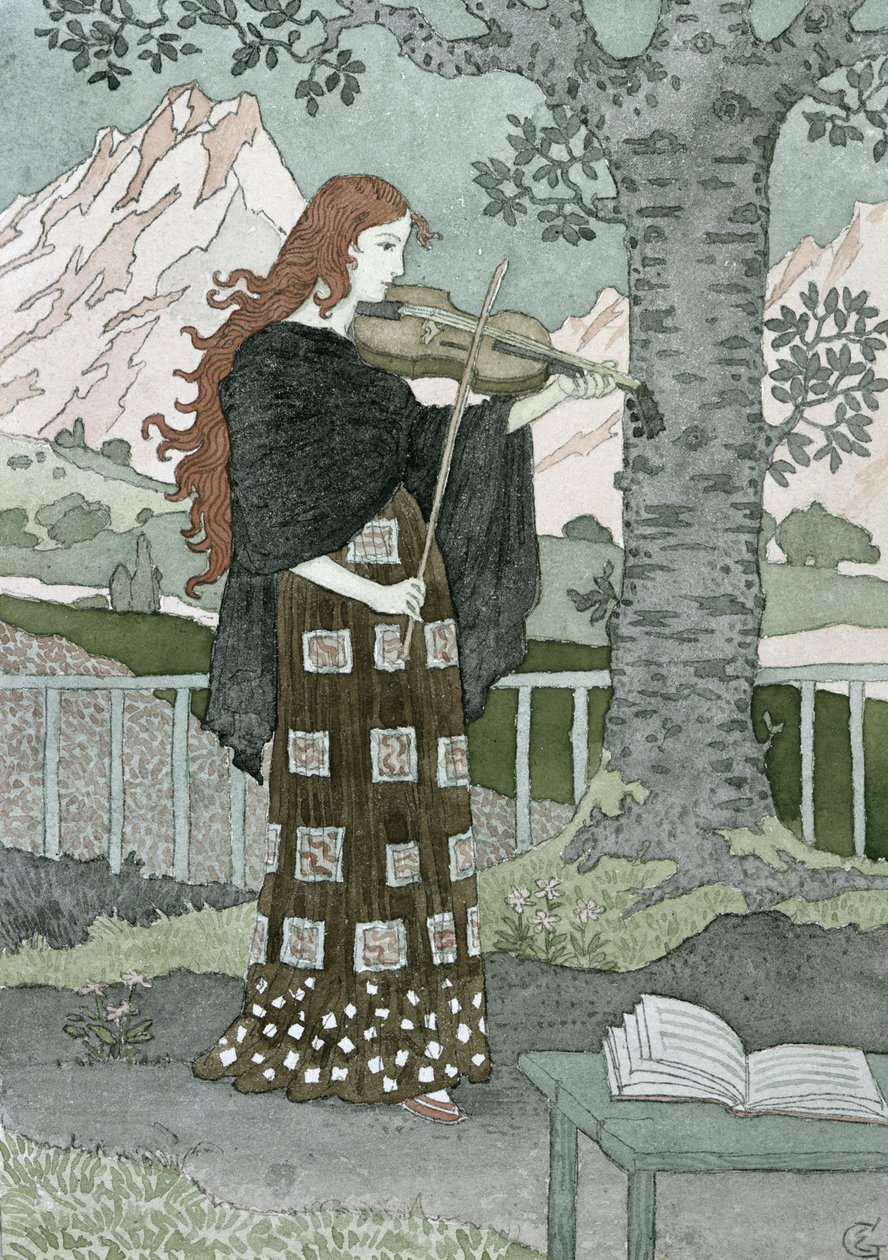 Hudebník od Eugene Grasset