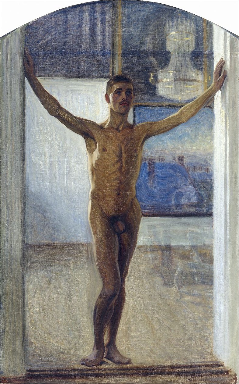 Nahý mladý muž od Eugène Jansson